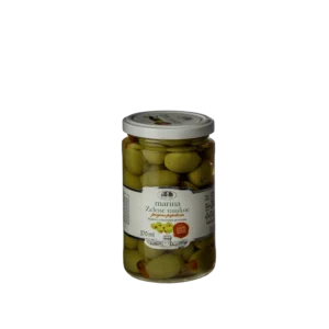Green olives, stuffed with pepper - Marina - 370g